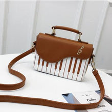 Load image into Gallery viewer, Cute Funny Piano Pattern Handbags Women Shoulder Bag Fashion Pu Leather Lolita Ladies Crossbody Messenger Bag Totes Women Flap