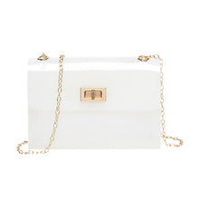 Load image into Gallery viewer, Sac Transparent Femme Women Crystal PVC Material Clear Chain Jelly Bags Tote Handbag Messenger Shoulder Bag Lovely Kawaii