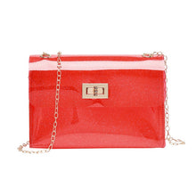 Load image into Gallery viewer, Sac Transparent Femme Women Crystal PVC Material Clear Chain Jelly Bags Tote Handbag Messenger Shoulder Bag Lovely Kawaii