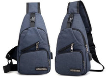 Load image into Gallery viewer, New Arrival men's Chest Bag Shoulder Bags USB Charging Bags Men Anti Theft School Summer Short Trip Messengers Bag